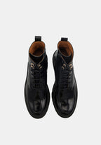 Camille - Cuir Brillant Noir - Bons Baisers - The Bradery
