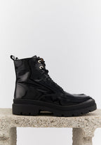Camille - Cuir Brillant Noir - Bons Baisers - The Bradery