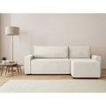 Teo - Canapé D'Angle 4 Places - Velours Beige
