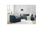 Canapé d'angle fixe MEGEVE tissu lisse - Angle droit - BOBOCHIC - The Bradery