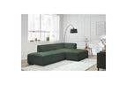 Canapé d'angle fixe MEGEVE tissu lisse - Angle droit - BOBOCHIC - The Bradery