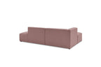 Canapé d'angle fixe MEGEVE tissu lisse - Angle gauche - BOBOCHIC - The Bradery