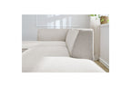 Canapé d'angle fixe MEGEVE tissu lisse - Angle gauche - BOBOCHIC - The Bradery