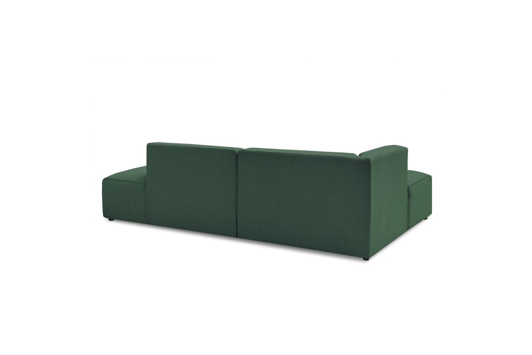 Canapé d'angle fixe MEGEVE tissu lisse - Angle gauche - BOBOCHIC - The Bradery