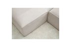 Canapé d'angle fixe MEGEVE tissu lisse - Angle gauche - BOBOCHIC - The Bradery