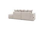 Canapé d'angle fixe MONT BLANC en tissu - Angle gauche - BOBOCHIC - The Bradery