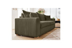 Augustin - Canapé Droit Convertible Ouverture Express - Velours Côtelé - 160X200
