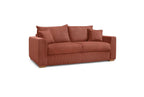 Augustin - Canapé Droit Convertible Ouverture Express - Velours Côtelé - 160X200