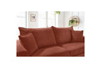 Augustin - Canapé Droit Convertible Ouverture Express - Velours Côtelé - 160X200