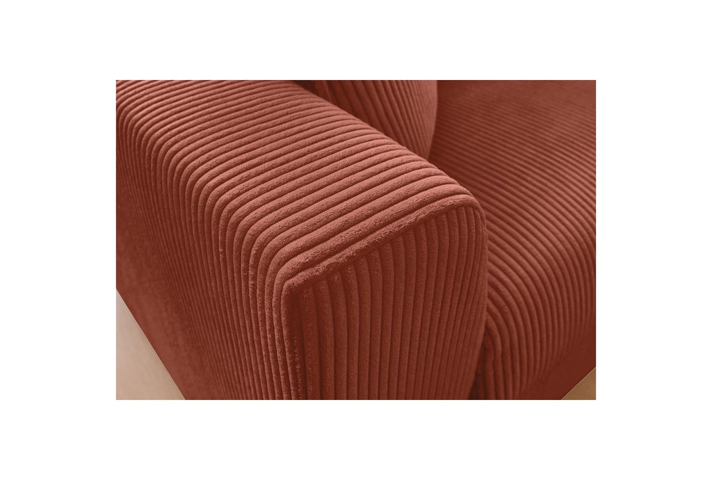 Augustin - Canapé Droit Convertible Ouverture Express - Velours Côtelé - 160X200