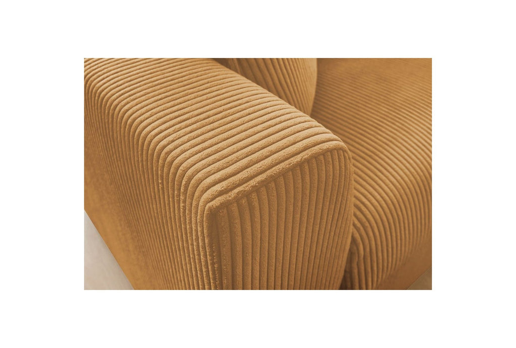 Augustin - Canapé Droit Convertible Ouverture Express - Velours Côtelé - 160X200