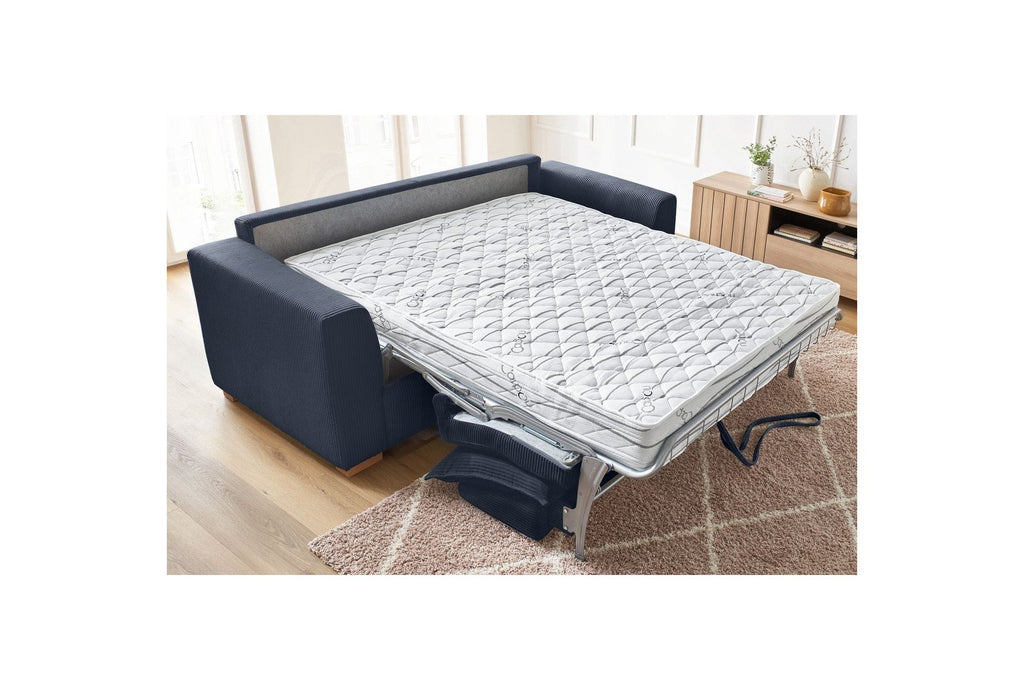 Augustin - Canapé Droit Convertible Ouverture Express - Velours Côtelé - 140X200