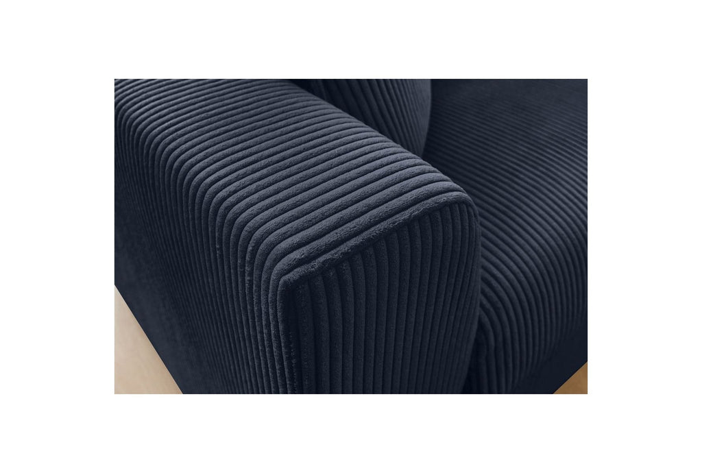 Augustin - Canapé Droit Convertible Ouverture Express - Velours Côtelé - 140X200