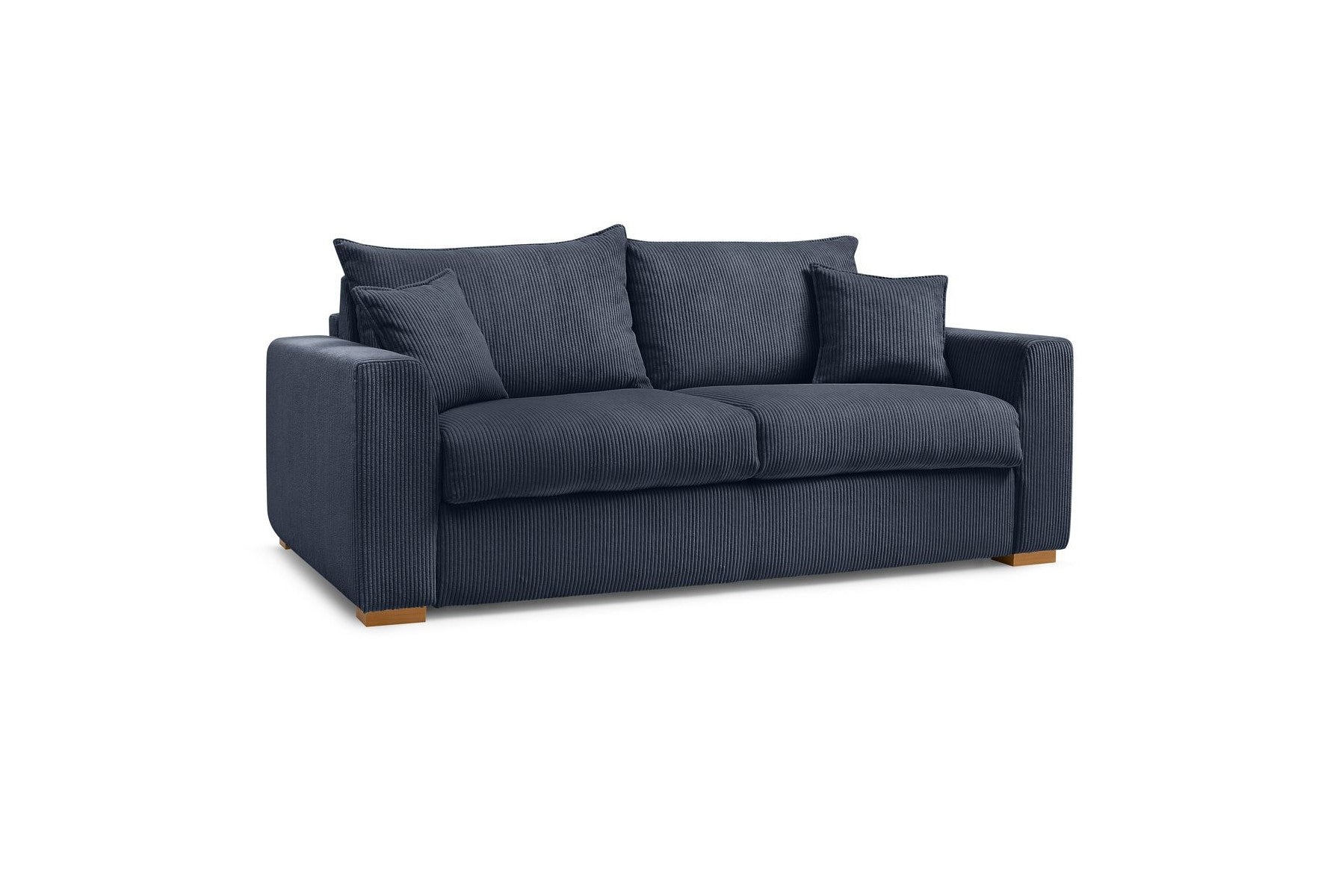Augustin - Canapé Droit Convertible Ouverture Express - Velours Côtelé - 160X200