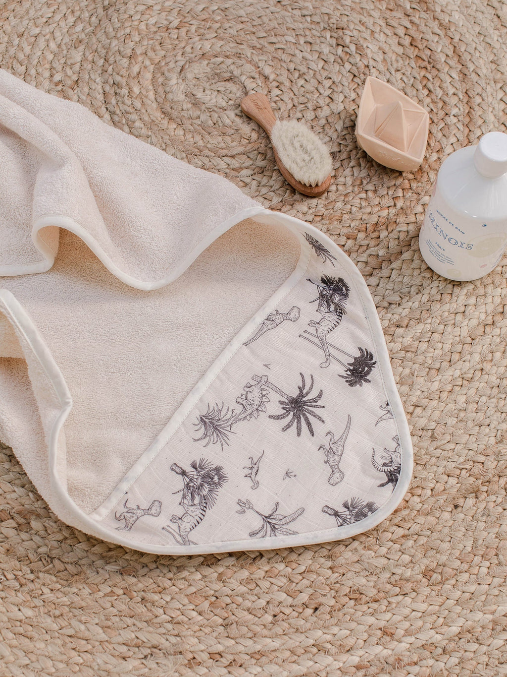 cape de bain dino pour bébé milinane