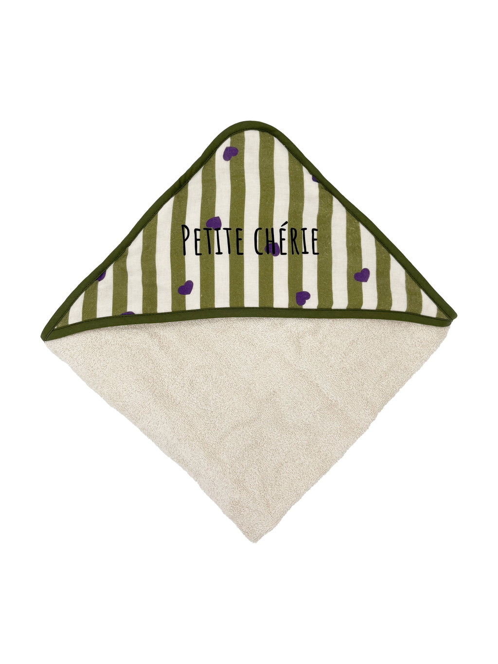 cape-de-bain-eponge-serviette-bebe-tea-stripe-and-love-rayures-coeurs-violet-vert-milinane-personnalisation
