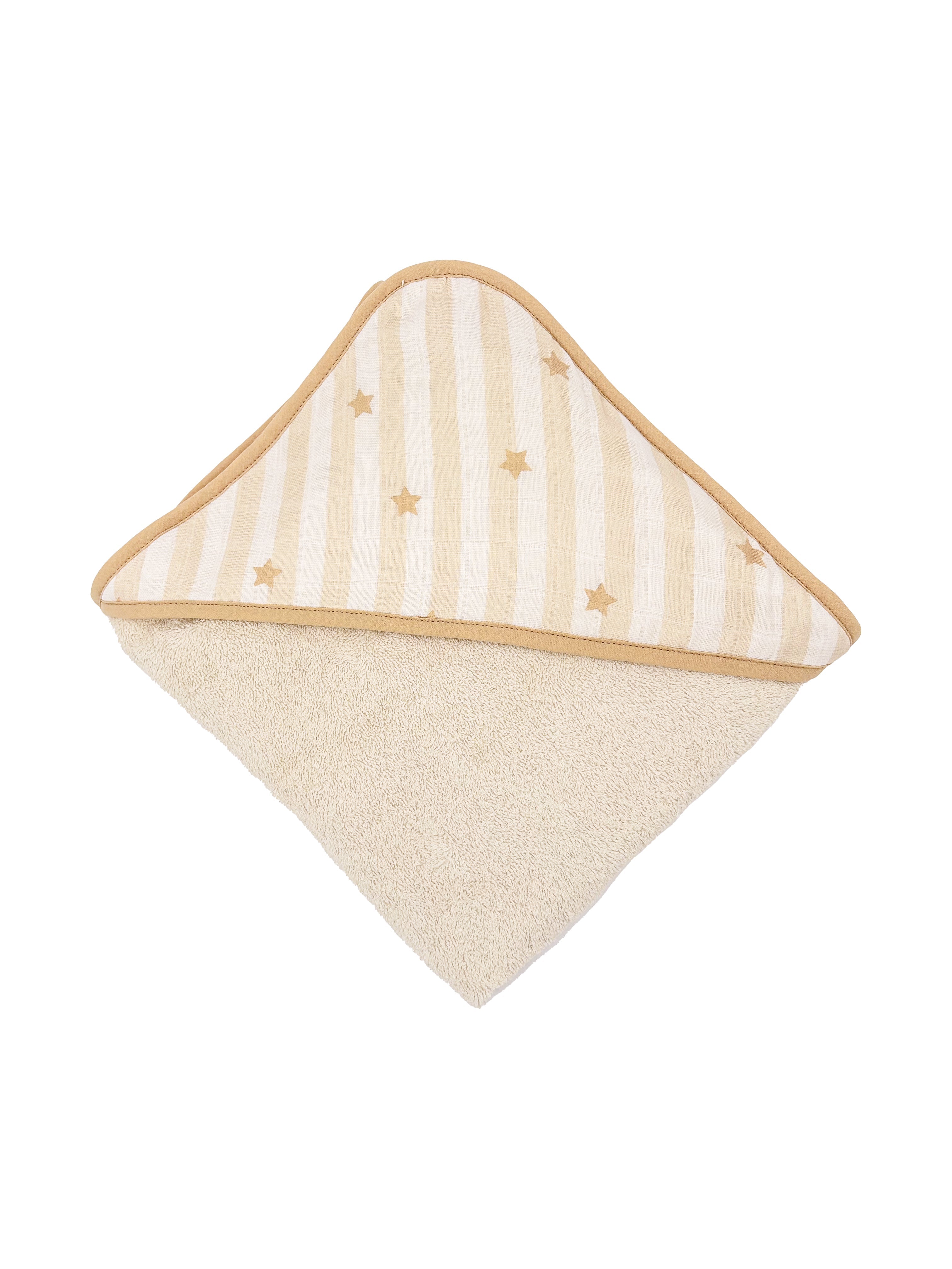 cape-de-bain-popcorn-bebe-serviette-rayures-etoiles-beige-cadeau-naissance-milinane-1