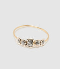Lsonge - Bague Sublime 5 Pépites Email Diamanté Or Jaune - Femme