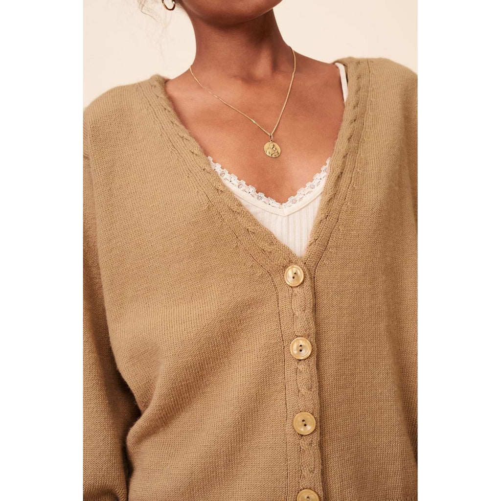 Cardigan Anette - Camel Pulls Rouje