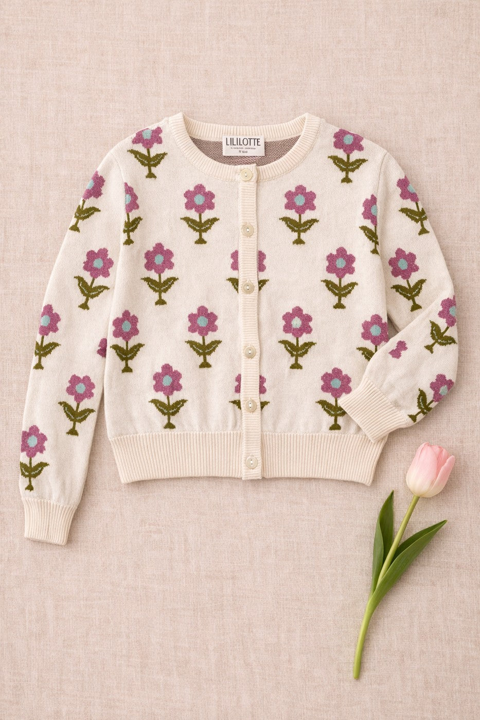 Cardigan Carla Tricot Jacquard - Enfant Fille