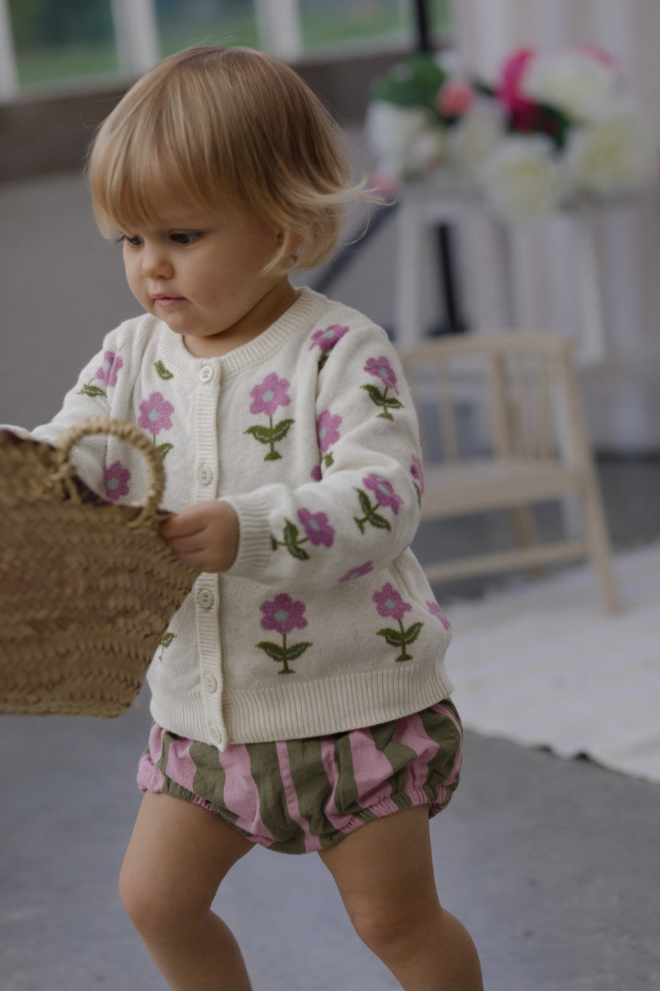 Cardigan Carla Tricot Jacquard - Bébé Fille