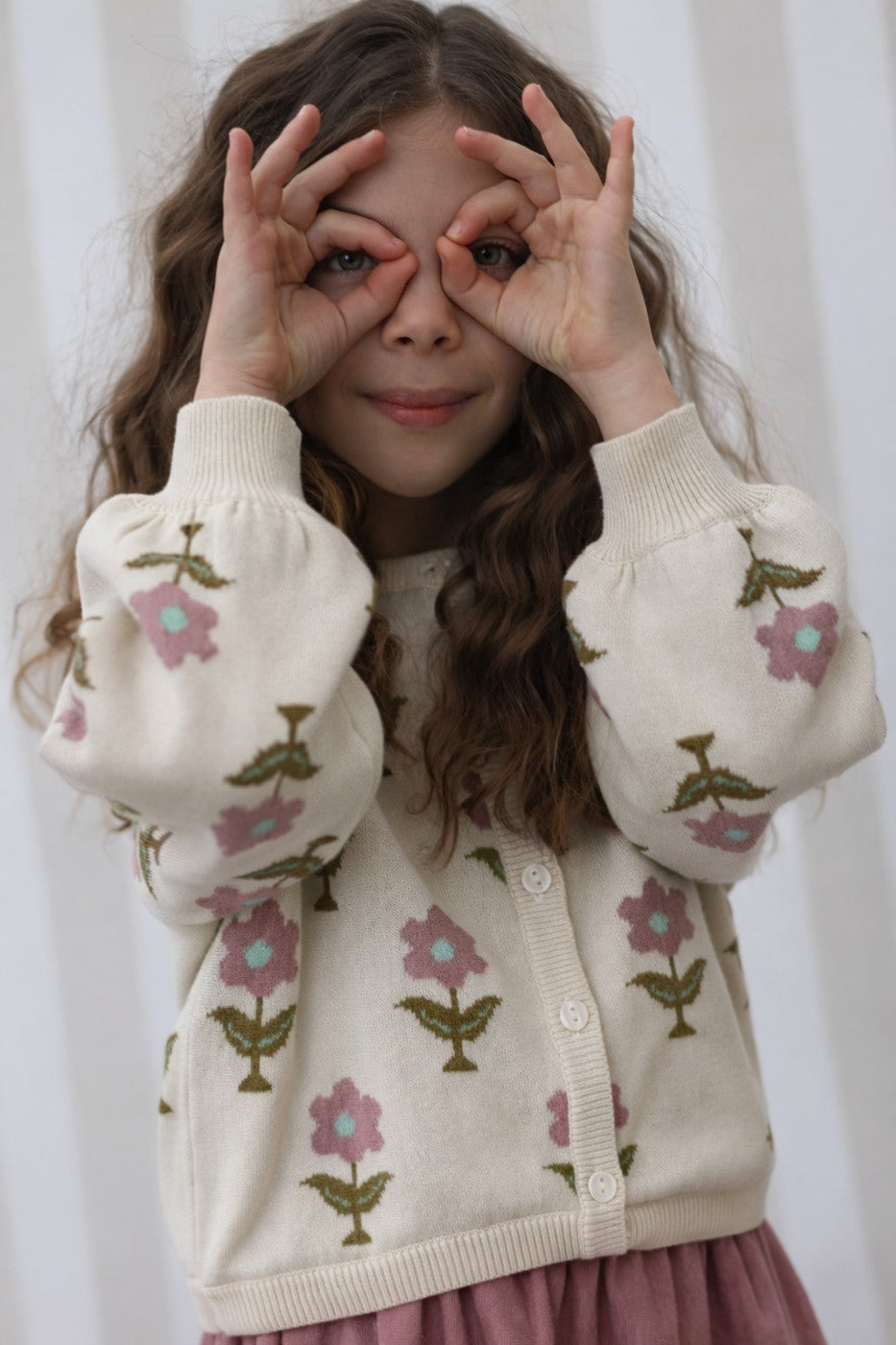 Cardigan Carla Tricot Jacquard - Enfant Fille