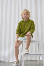Cardigan Valentin Olive - Enfant Garçon