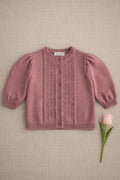 Cardigan Vincianne Tricot Vieux Rose - Bébé Fille