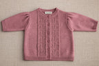 Cardigan Vincianne Tricot Vieux Rose - Bébé Fille