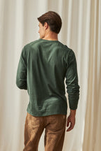 Regular fit eco-friendly green men top