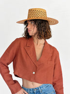 Chapeau Paille Carlota - Terra Beige