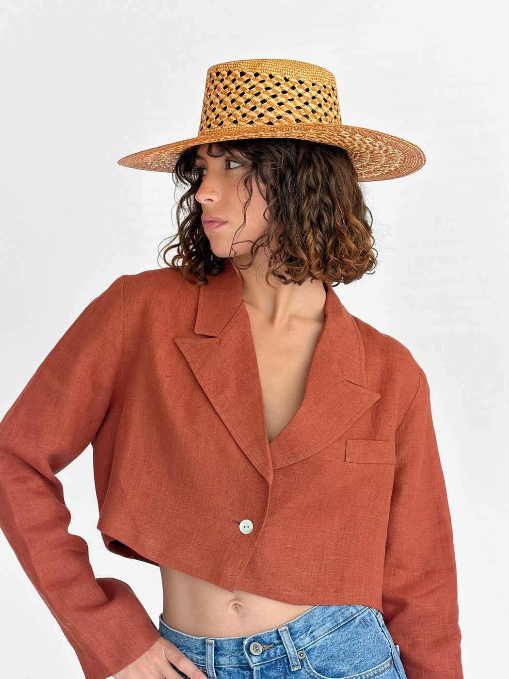 Chapeau Paille Carlota - Terra Beige