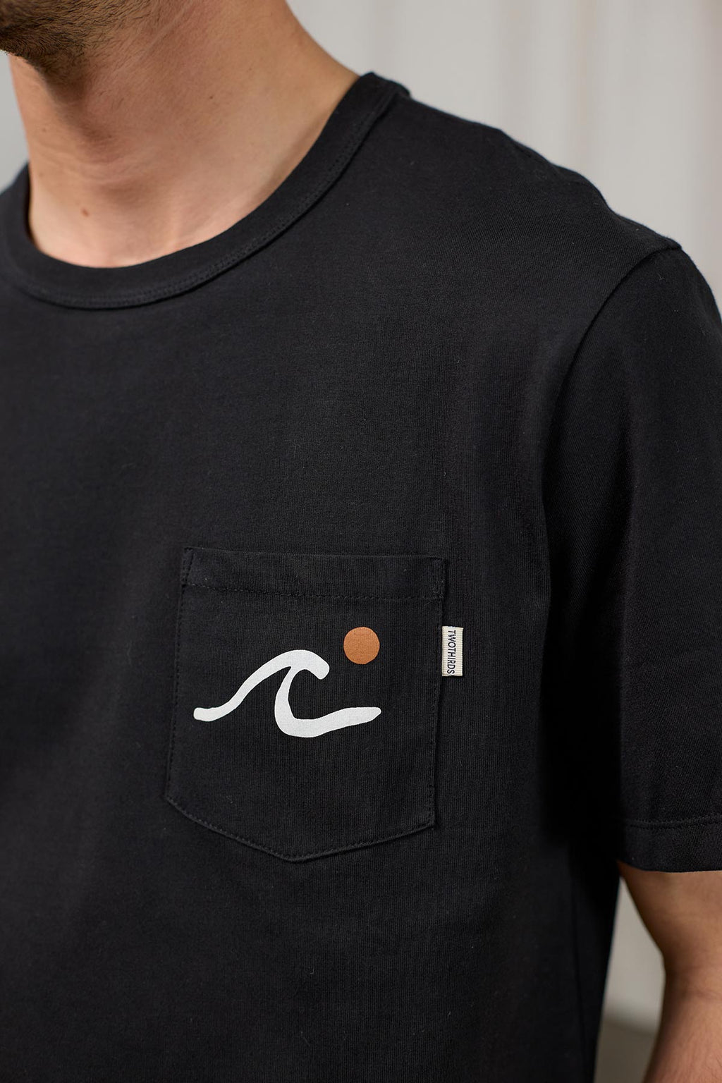 slow fashion wave print tee