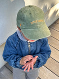 casquette-pour-bébé-en-twill-delave-kaki-petite-crapule-milinane