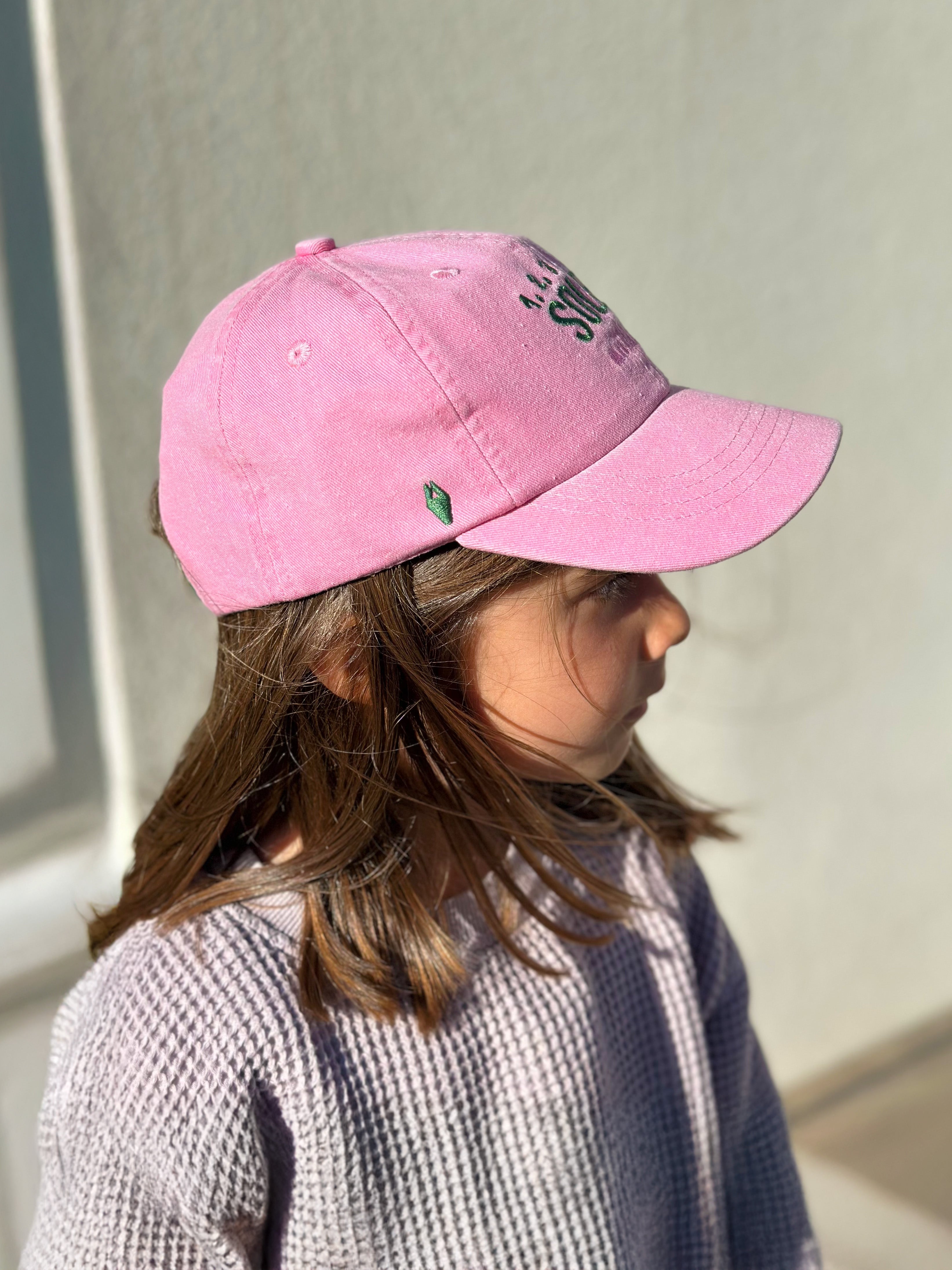 casquette-pour-enfant-1-2-3-soleil-rose-en-twill-delave-milinane