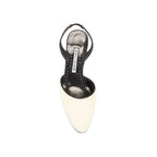 Escarpins Manolo Blahnik Casam 70 Raffia - Black - Femme