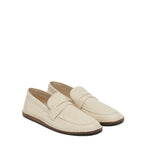Mocassins The Row Cary Leather - Cream - Femme