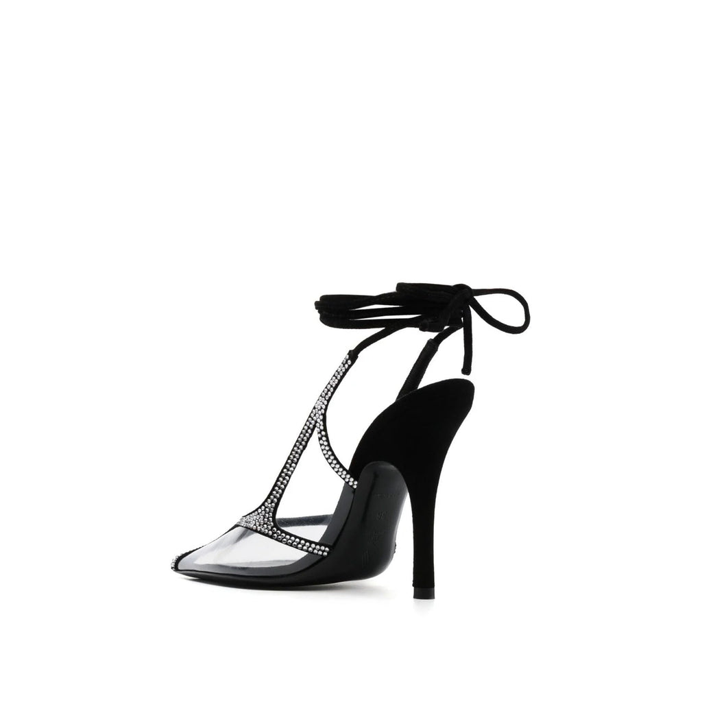 Escarpins The Attico Venus Chrome Slingback - Black - Femme