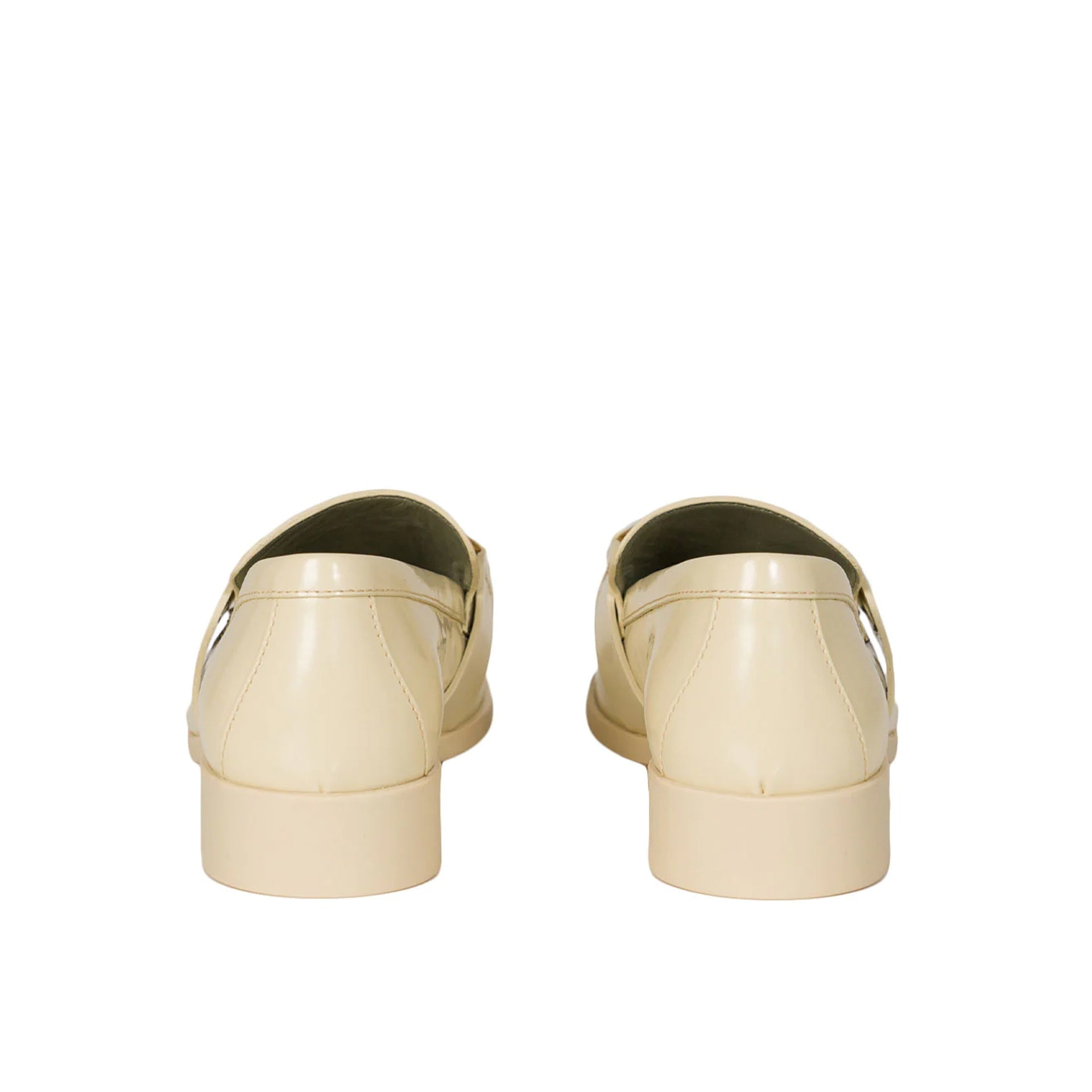 Mocassins Bottega Veneta Monsieur Leather - Cream - Femme