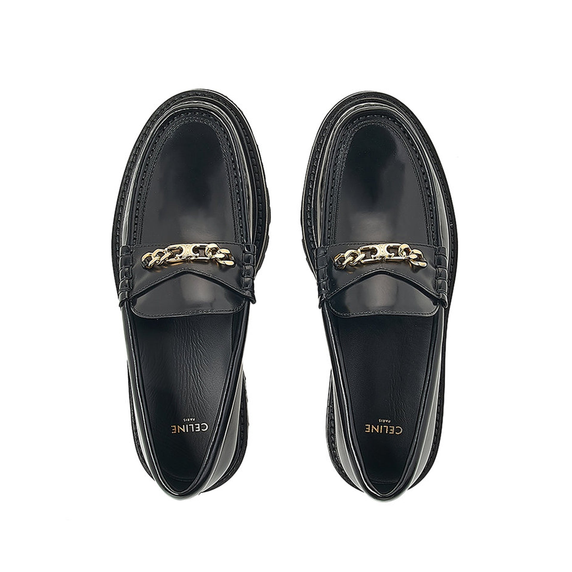 Mocassins Celine Leather - Black - Homme