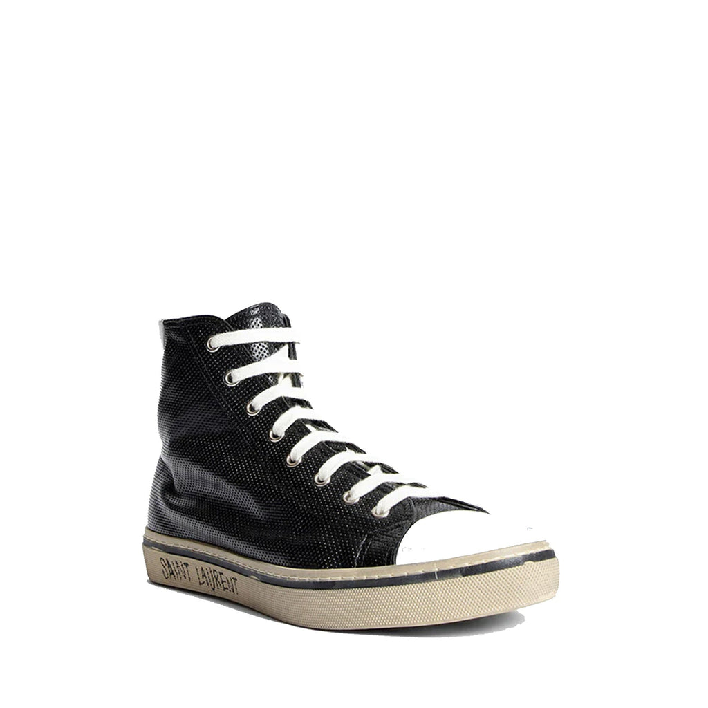 Baskets Saint Laurent Malibu Leather - Black - Homme
