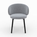 cecilia chaise en tissu gris fonce chine lot de 2