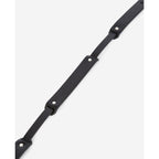 The Kooples - Ceinture Cuir Fine À Découpes - Noir - Femme