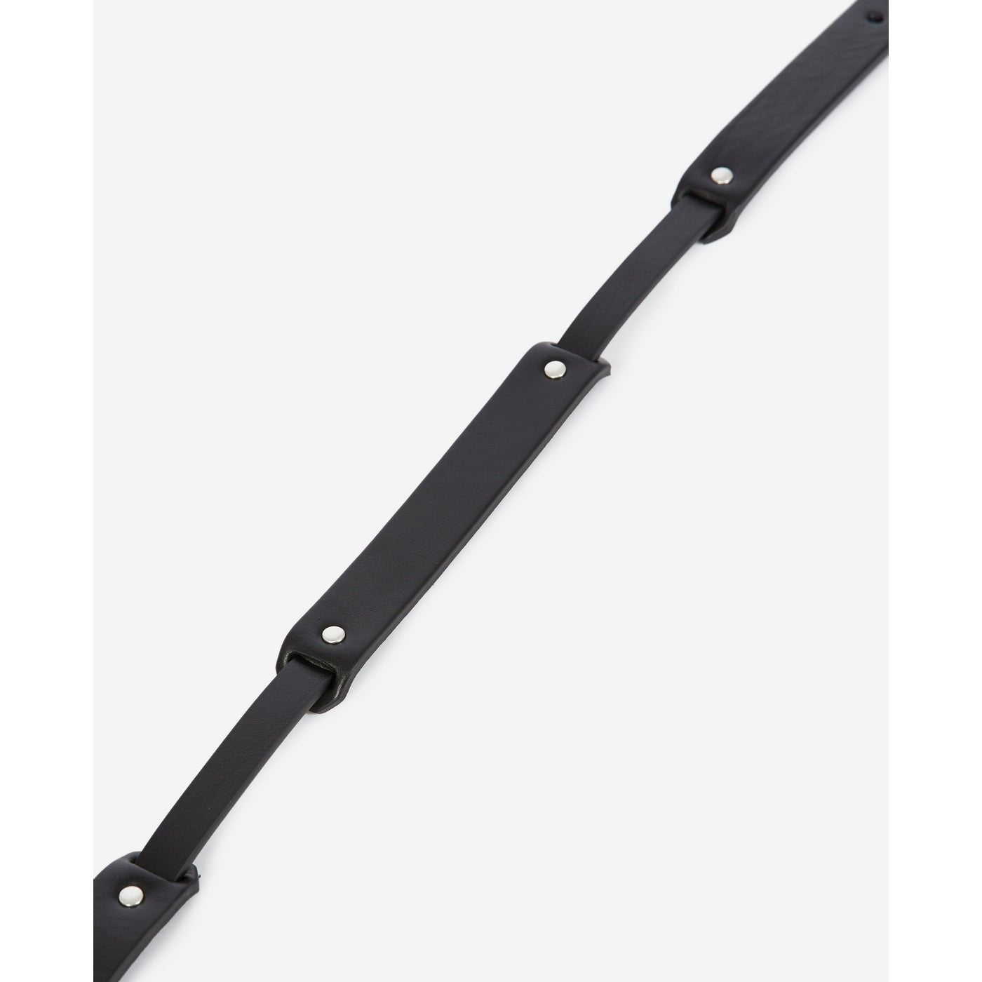 The Kooples - Ceinture Cuir Fine À Découpes - Noir - Femme