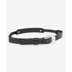 The Kooples - Ceinture Cuir Fine À Découpes - Noir - Femme