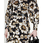 The Kooples - Ceinture Cuir Fine À Découpes - Noir - Femme