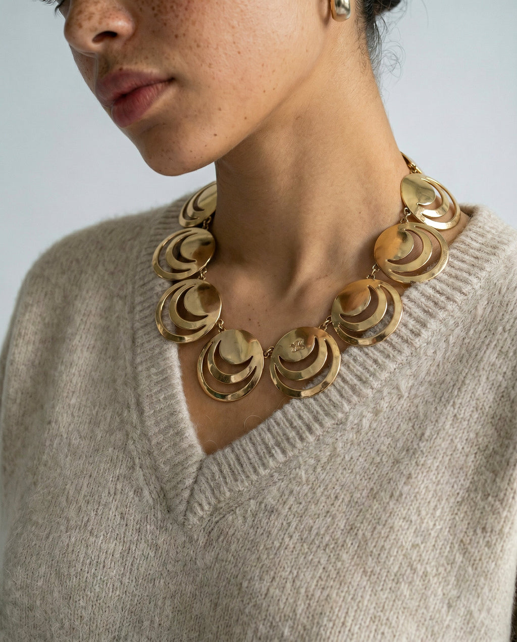 Collier Celine Vintage Géométrique