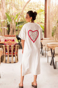 CÉLINE Blanche - Robe T-Shirt