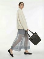 Cabas Céline Macadam Toile Enduite Noire