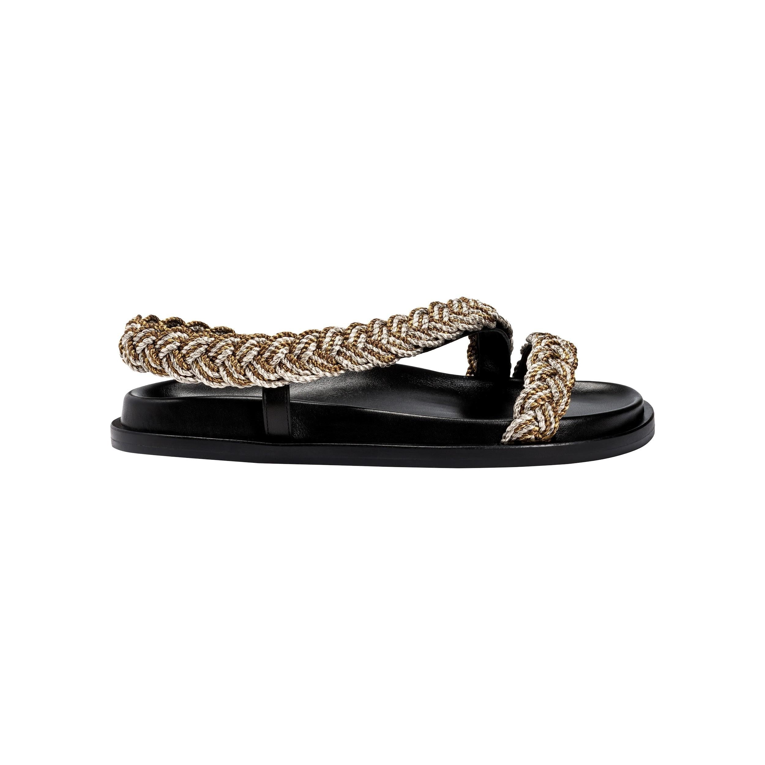 Black Ronda 10Mm Asymmetrical Comfort Sandal